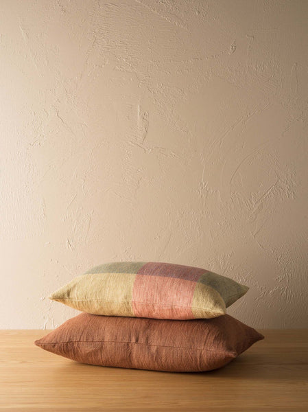 Linen Cotton Cushion Cover | Brick